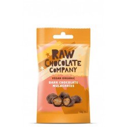 RAW CHOCOLATE COMPANY - Dark Chocolate Mulberries - POCKET